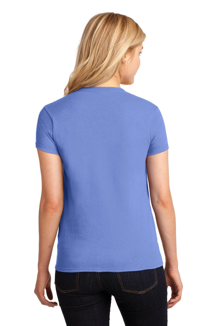 Carolina Blue Gildan Women's Heavy Cotton 100% Cotton T-Shirt. 5000L