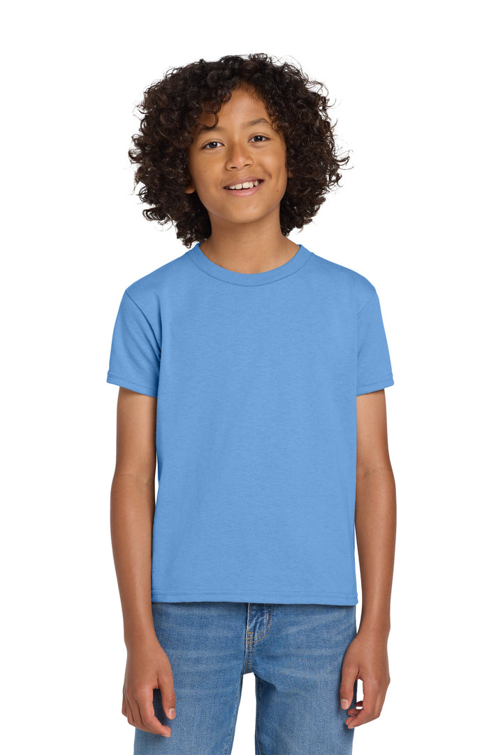 Carolina Blue Gildan Youth DryBlend 50 Cotton/50 Poly T-Shirt. 8000B