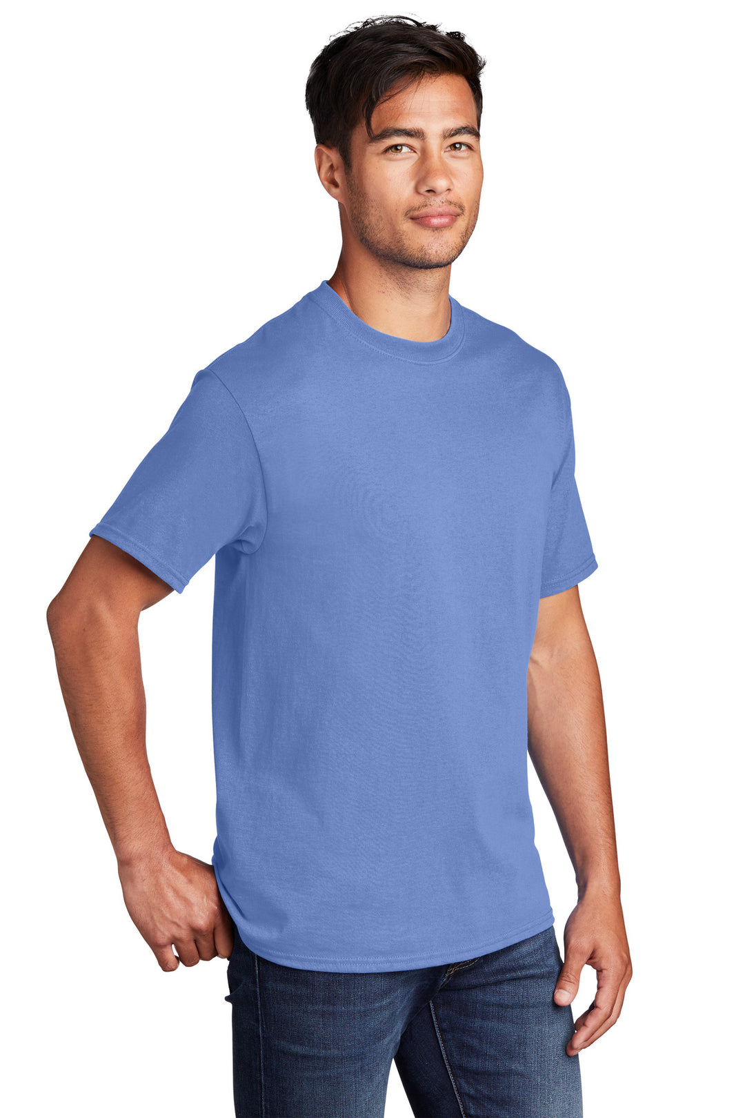 Carolina Blue Port & Company - Core Cotton Tee. PC54