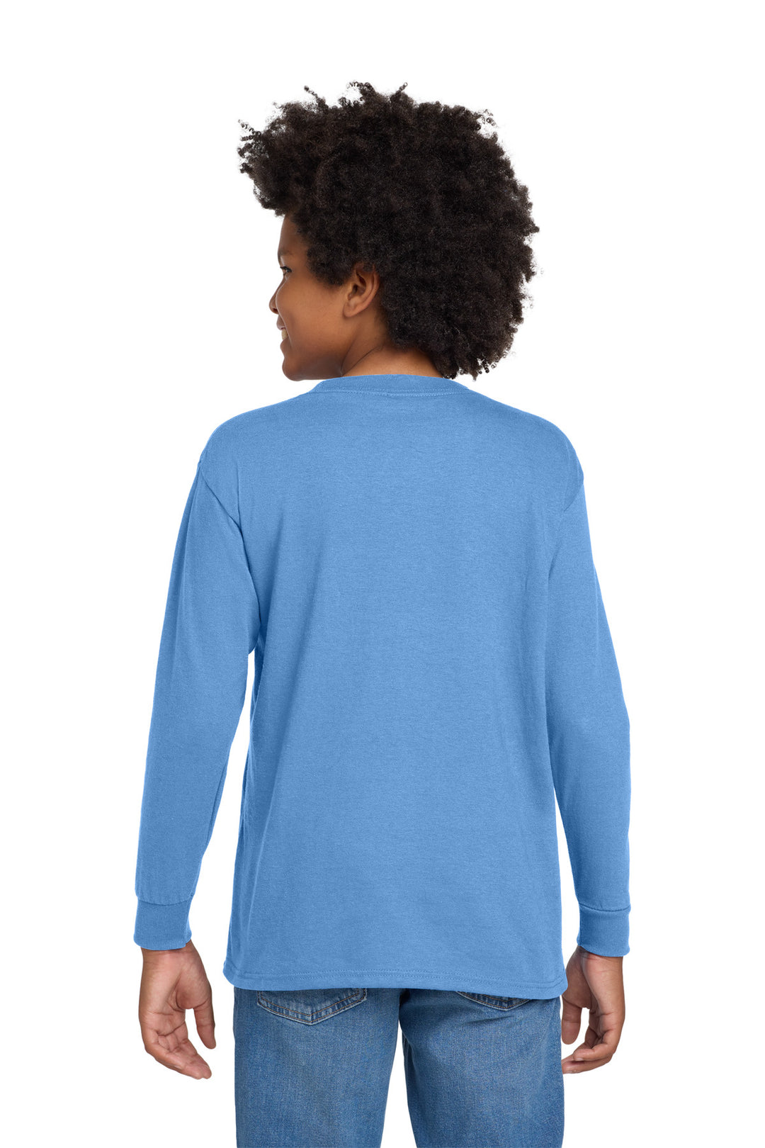 CarolinaBl Gildan Youth Heavy Cotton 100% Cotton Long Sleeve T-Shirt. 5400B
