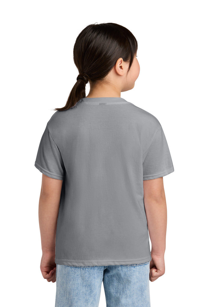 Cement Gildan Youth Softstyle CVC Tee 64000BCVC