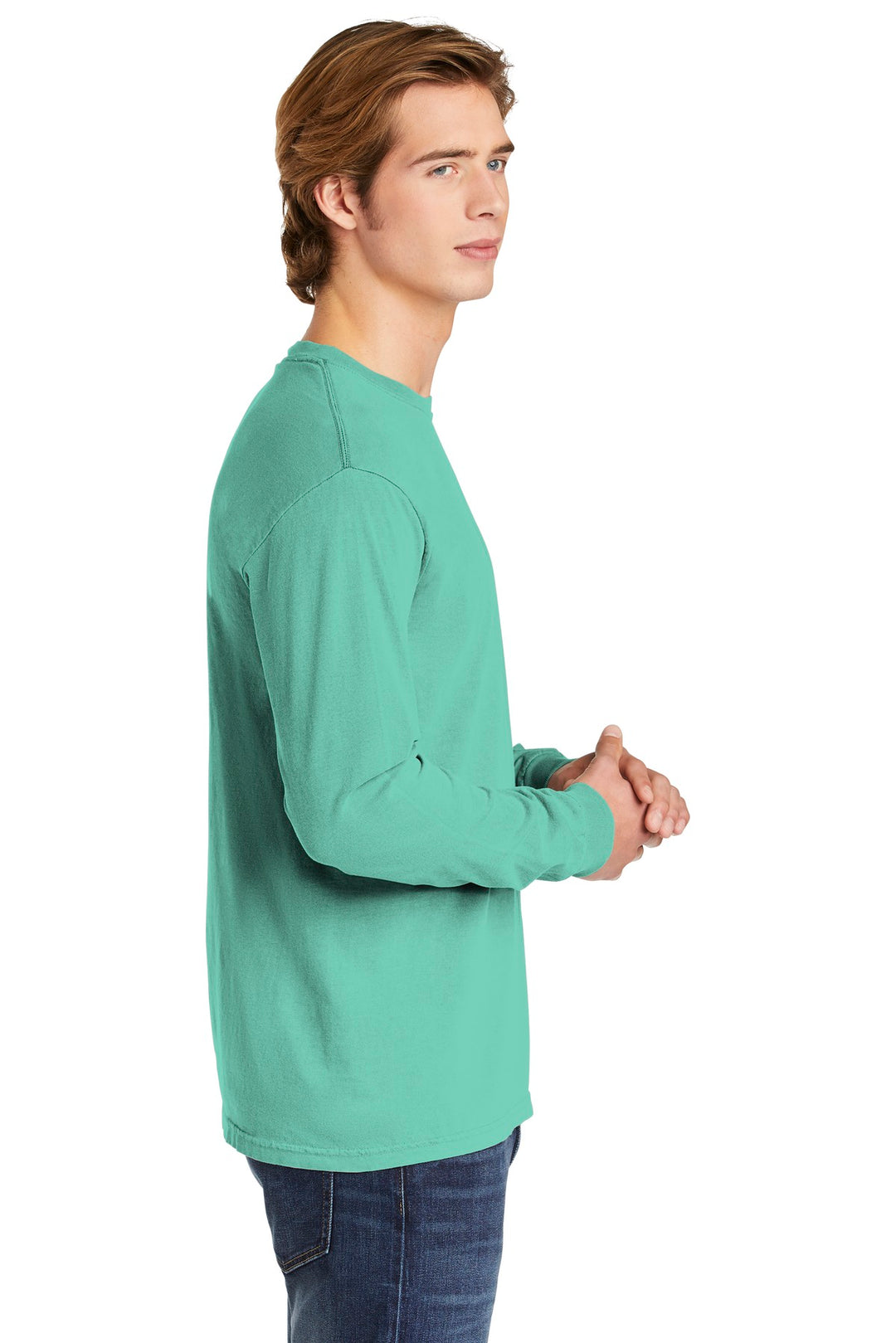 Chalky Mint COMFORT COLORS Heavyweight Ring Spun Long Sleeve Tee. 6014