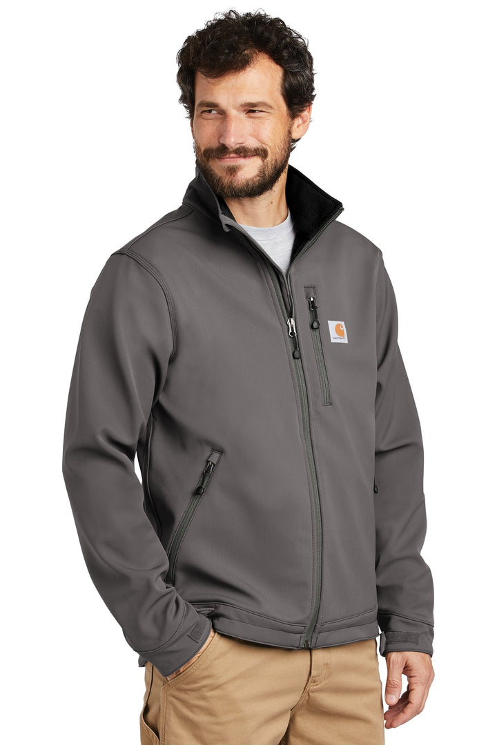 Charcoal Carhartt Crowley Soft Shell Jacket. CT102199