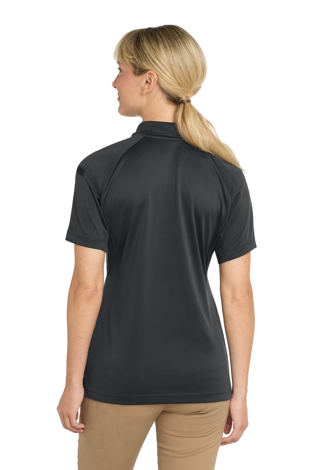Charcoal CornerStone Women's Select Snag-Proof Tactical Polo. CS411