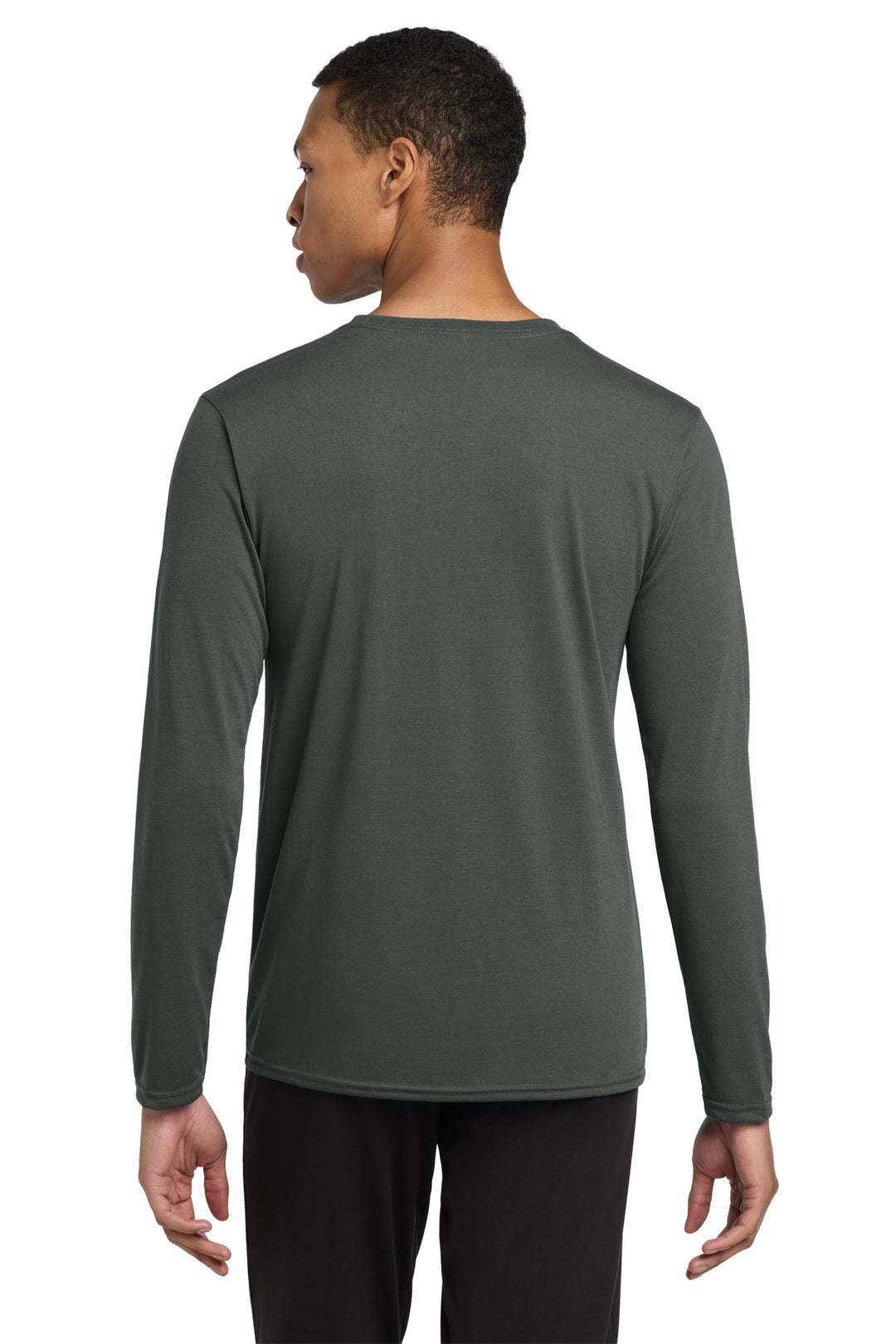 Charcoal Gildan Performance Long Sleeve T-Shirt. 42400