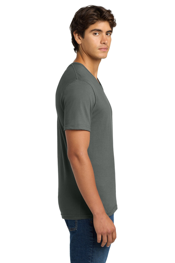 Charcoal Gildan Softstyle V-Neck T-Shirt. 64V00
