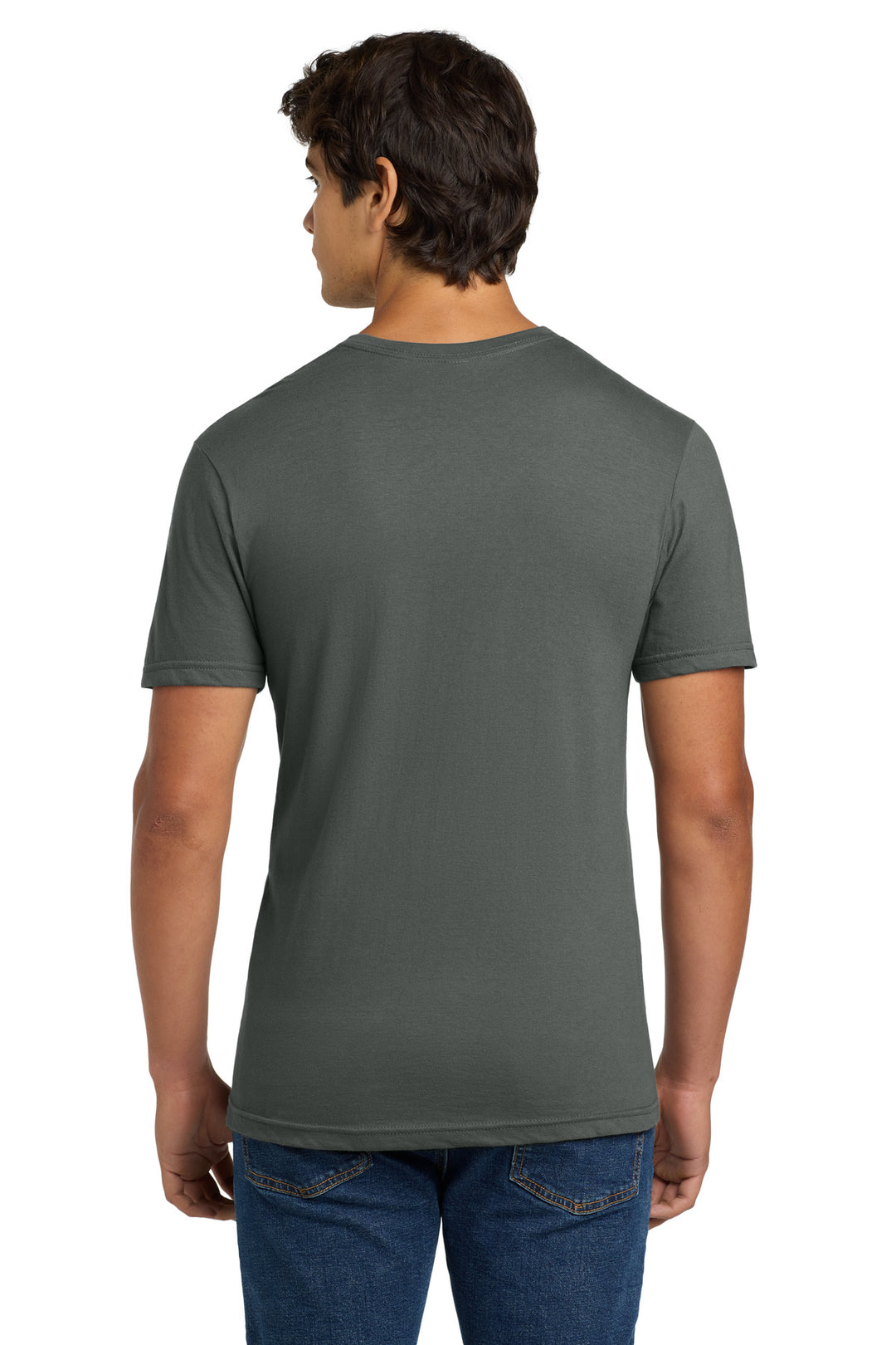 Charcoal Gildan Softstyle V-Neck T-Shirt. 64V00