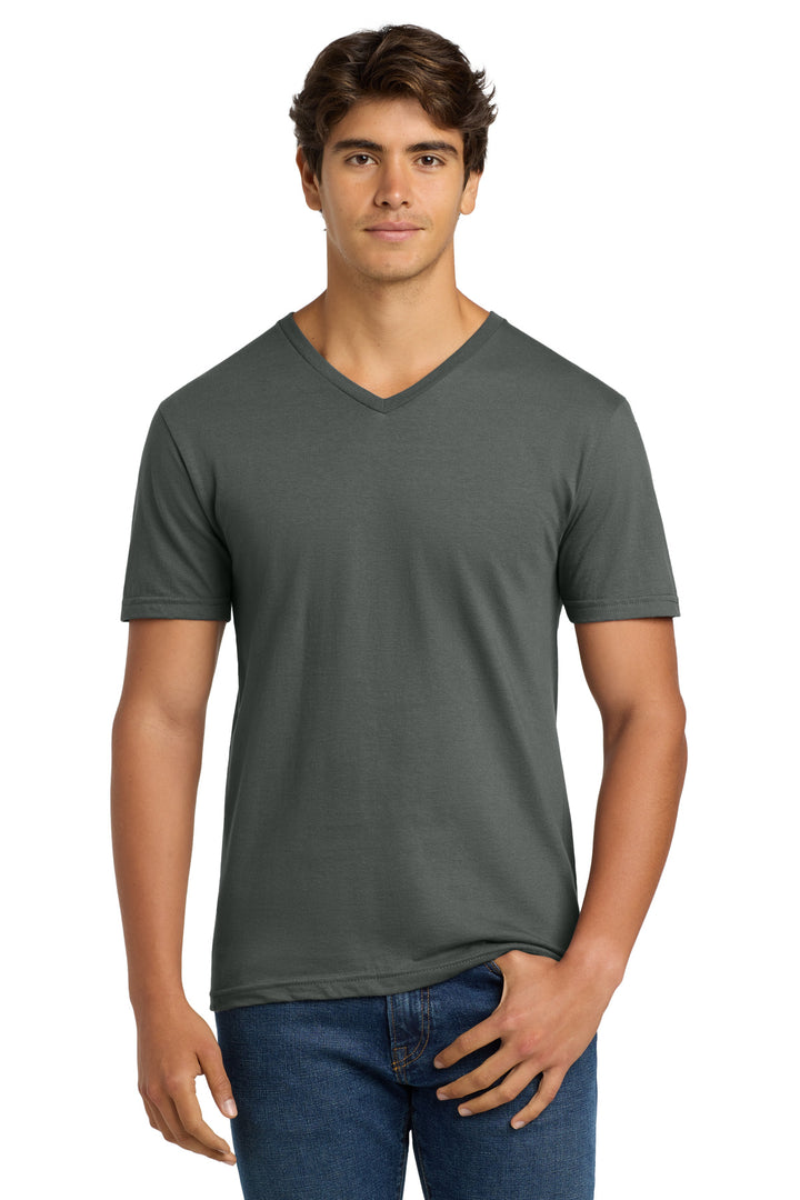 Charcoal Gildan Softstyle V-Neck T-Shirt. 64V00