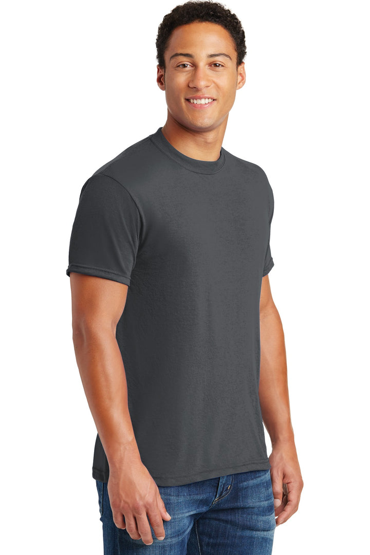 Charcoal Grey Jerzees Dri-Power 100% Polyester T-Shirt. 21M