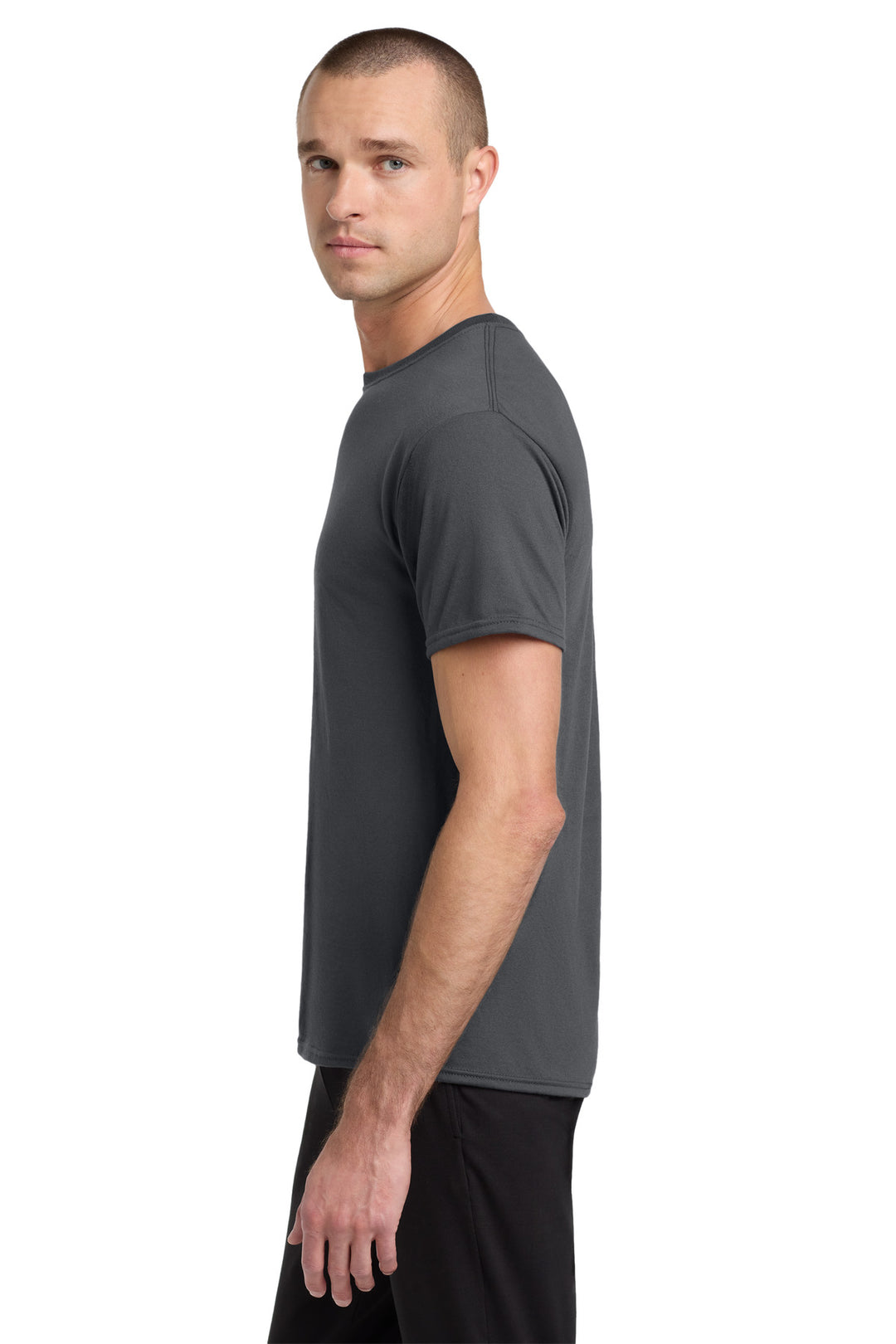 Charcoal Grey Jerzees Dri-Power 100% Polyester T-Shirt. 21M