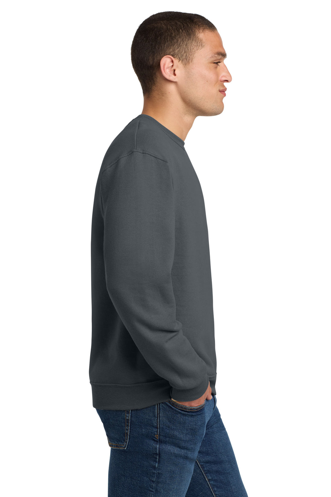 Charcoal Grey Jerzees - NuBlend Crewneck Sweatshirt. 562M