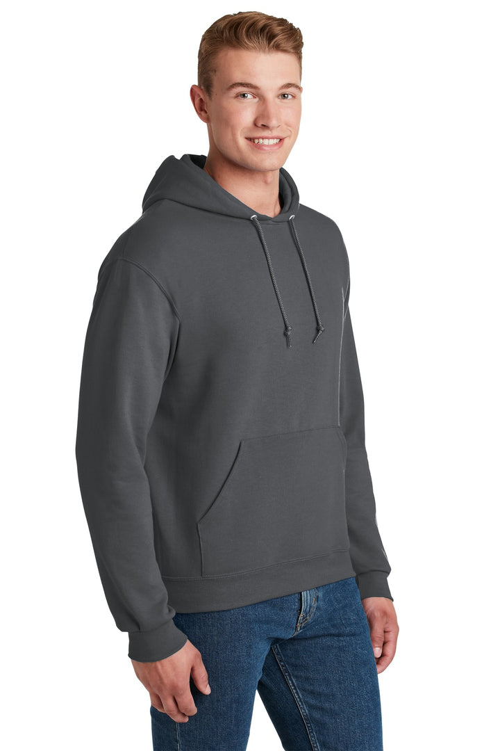 Charcoal Grey Jerzees NuBlend Pullover Hooded Sweatshirt. 996M