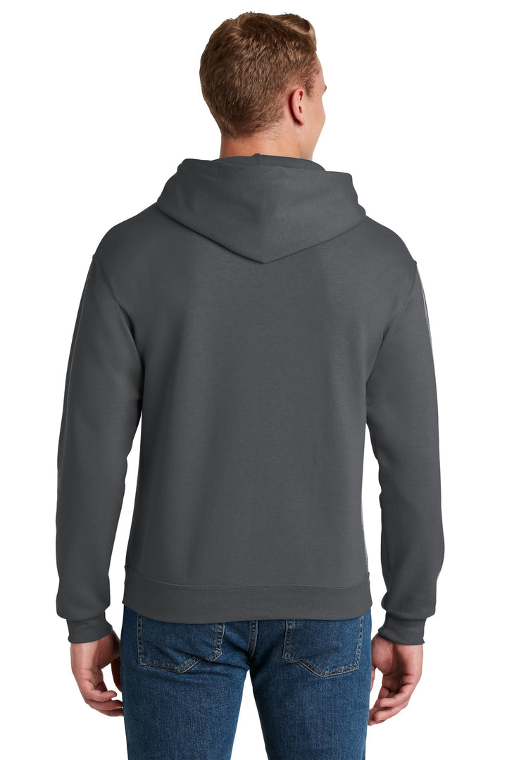 Charcoal Grey Jerzees NuBlend Pullover Hooded Sweatshirt. 996M