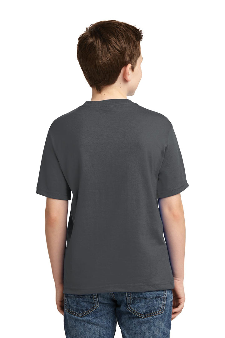 Charcoal Grey Jerzees - Youth Dri-Power 50/50 Cotton/Poly T-Shirt. 29B