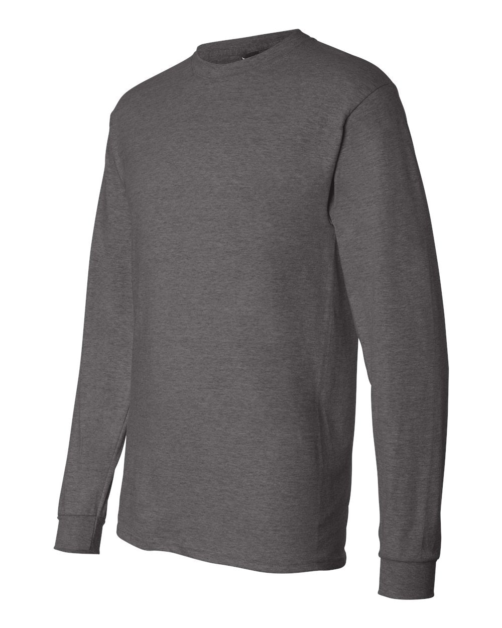 Charcoal Heather Beefy-T® Long Sleeve T-Shirt - 5186