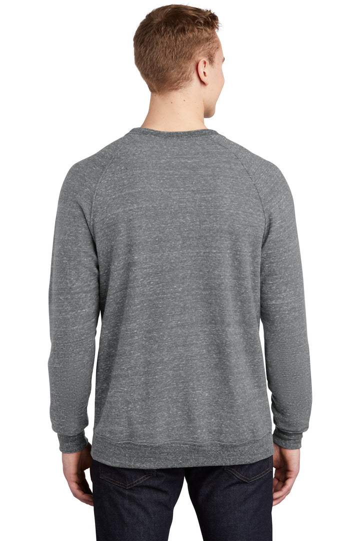 Charcoal Jerzees Snow Heather French Terry Raglan Crew 91M