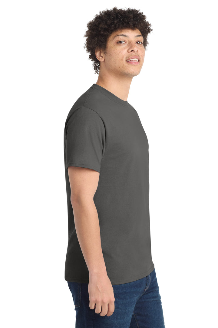Charcoal Port & Company - Core Cotton Tee. PC54