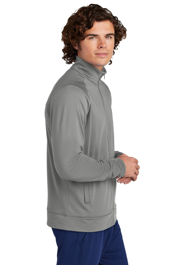 CharGrey Sport-Tek Sport-Wick Stretch Full-Zip Cadet Jacket ST857
