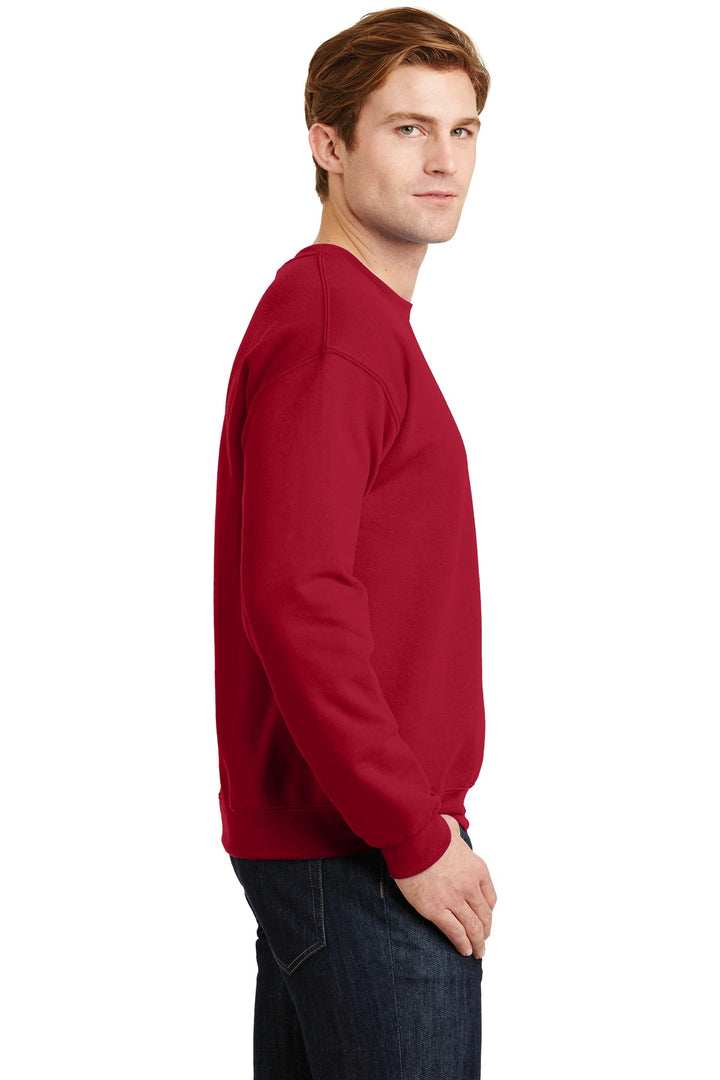 Cherry Red Gildan Heavy Blend Crewneck Sweatshirt. 18000
