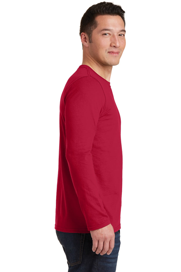 Cherry Red Gildan Softstyle Long Sleeve T-Shirt. 64400