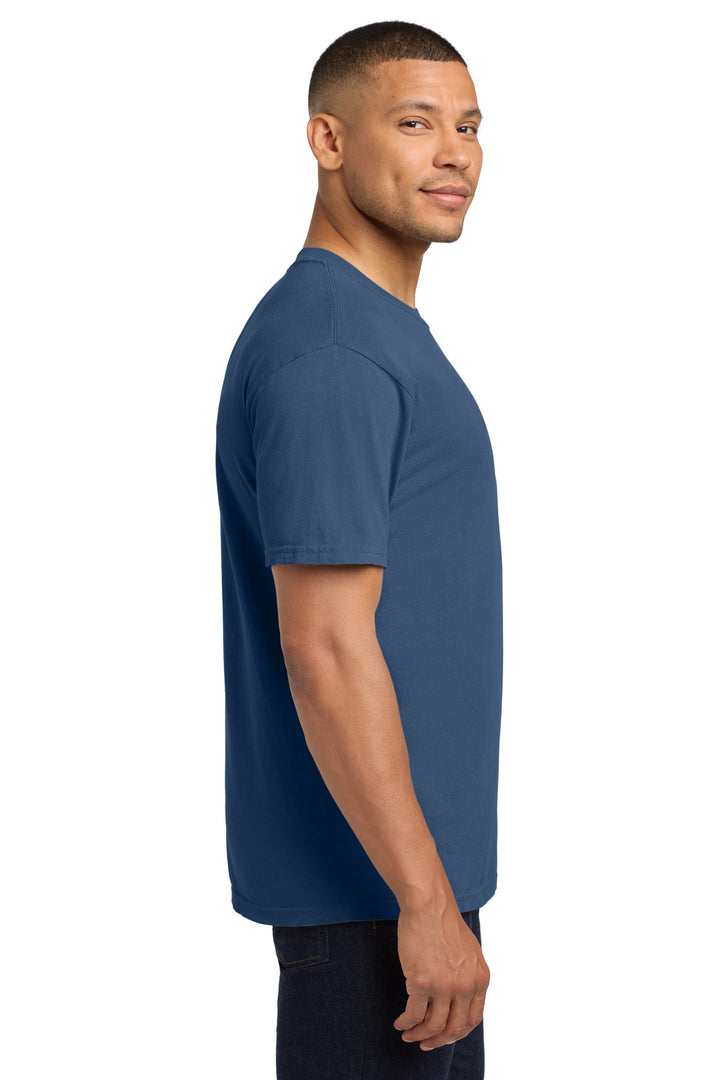 China Blue COMFORT COLORS Heavyweight Ring Spun Pocket Tee. 6030