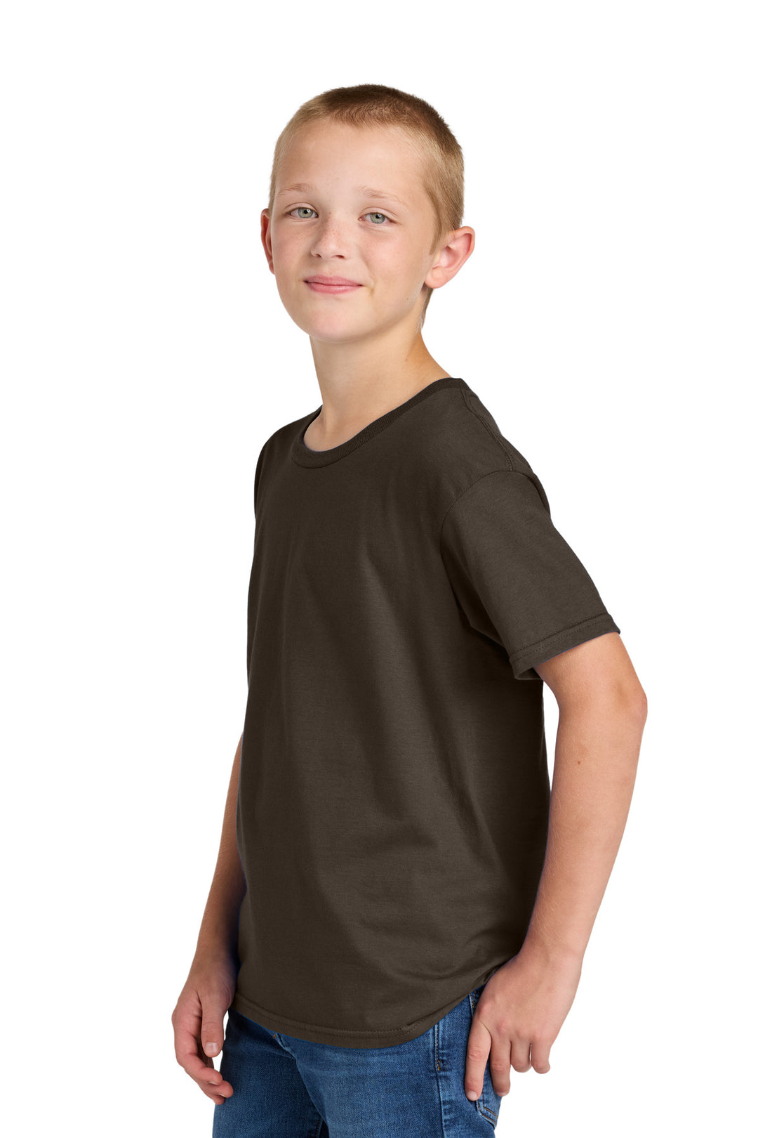 Chocolate Jerzees Classics Youth Cotton T-Shirt 363Y