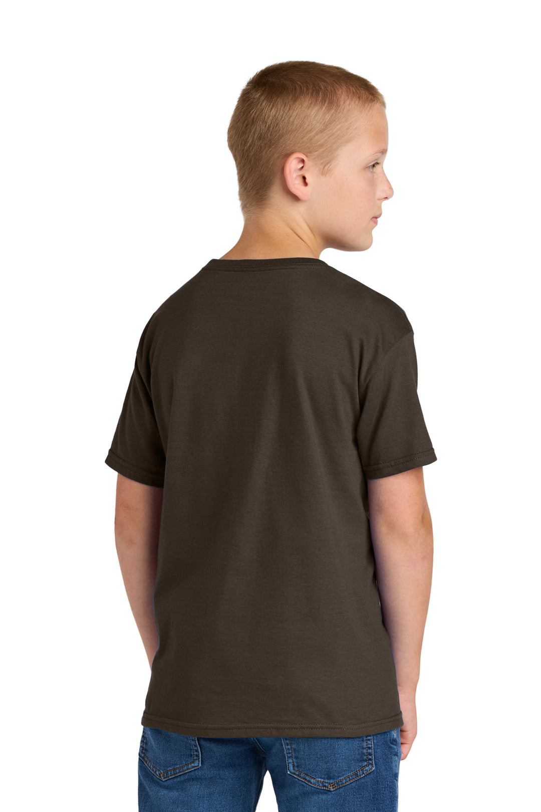 Chocolate Jerzees Classics Youth Cotton T-Shirt 363Y