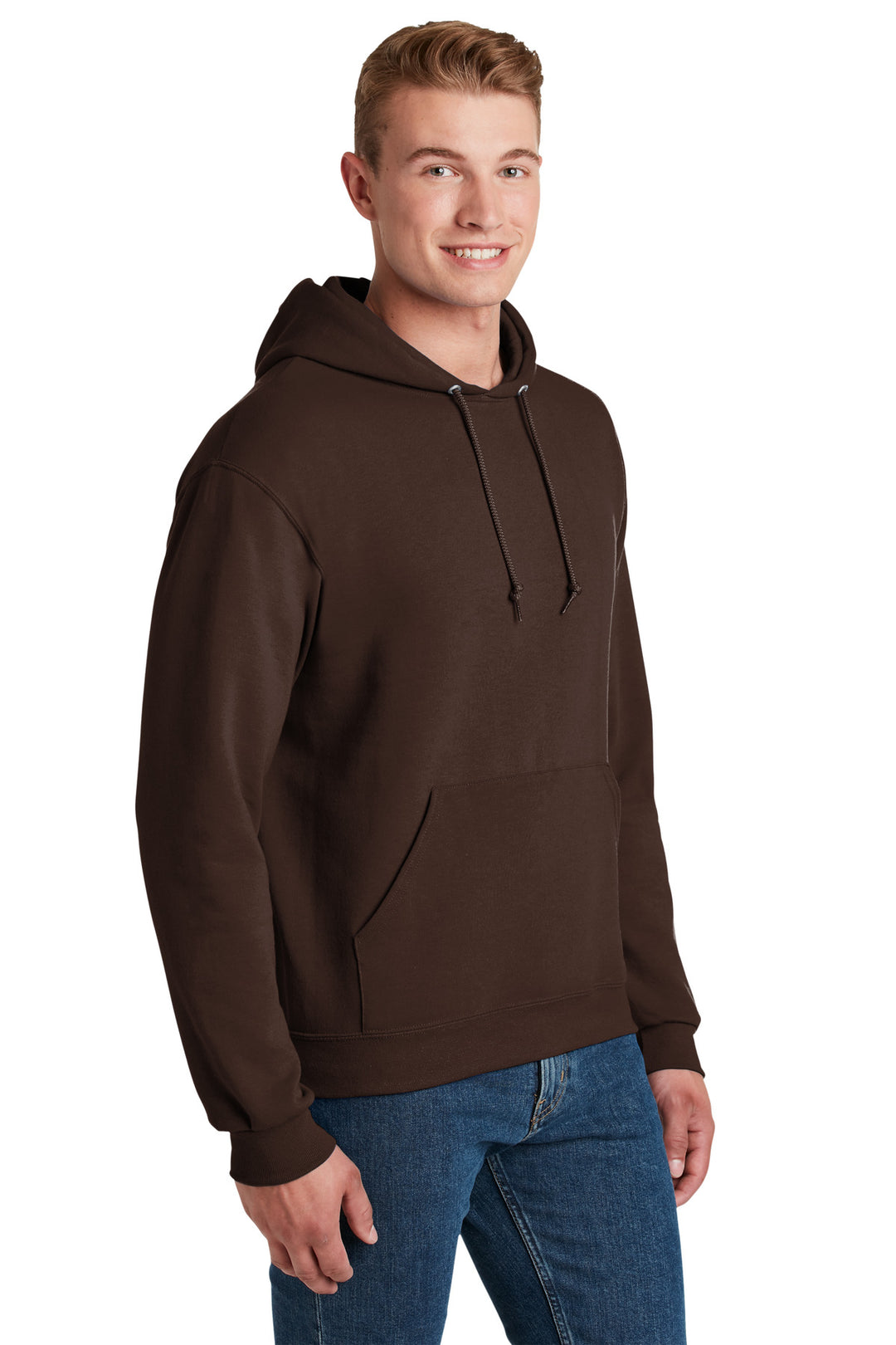 CHOCOLATE Jerzees NuBlend Pullover Hooded Sweatshirt. 996M