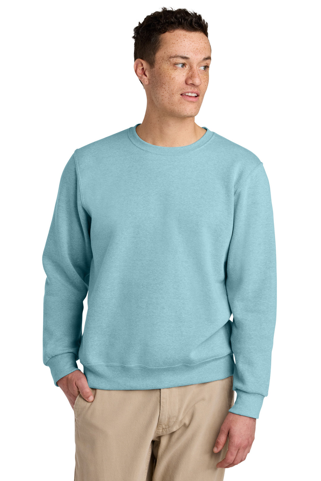 CloudHthr Jerzees Eco Premium Blend Crewneck Sweatshirt 701M