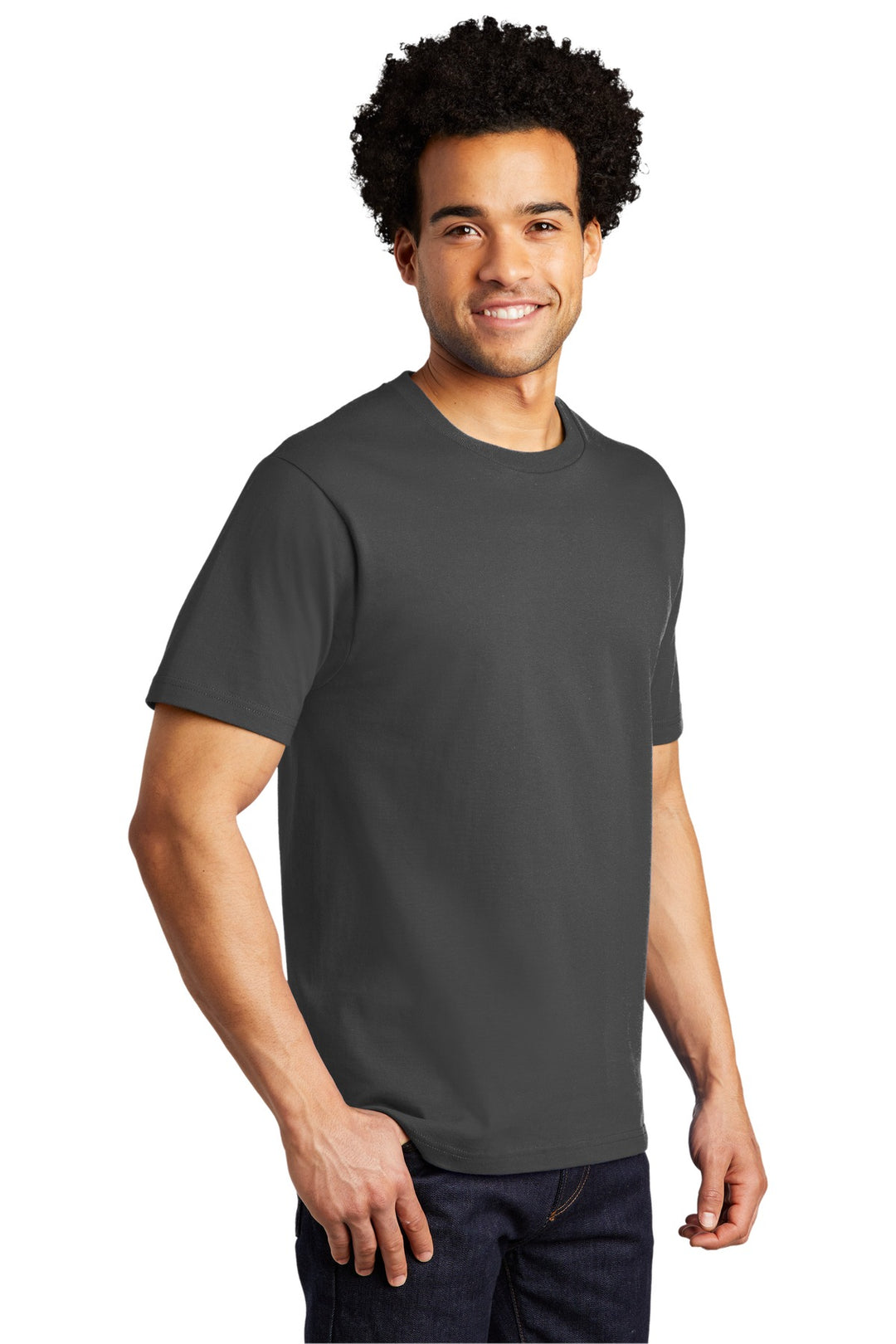 Coal Grey Port & Company Bouncer Tee PC600