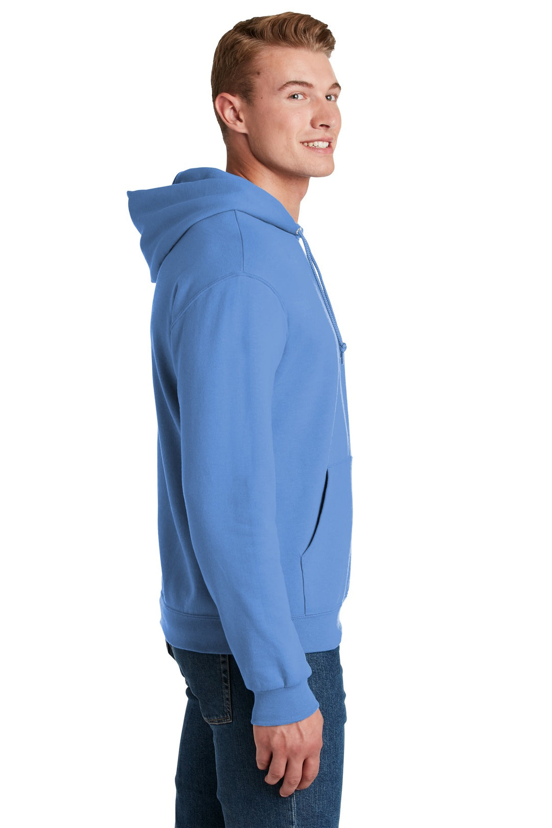 Columbia Blue Jerzees NuBlend Pullover Hooded Sweatshirt. 996M