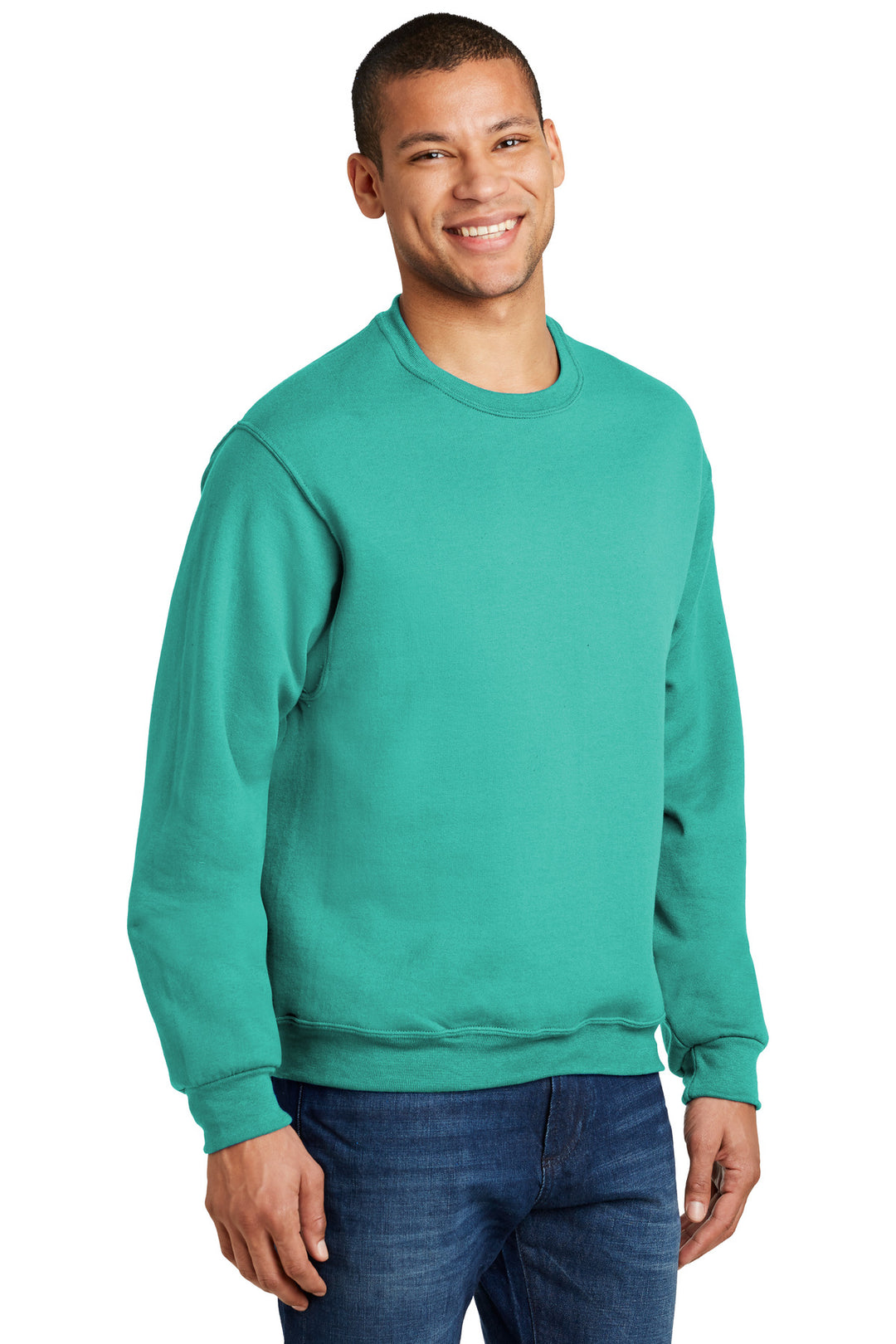 CoolMint Jerzees - NuBlend Crewneck Sweatshirt. 562M