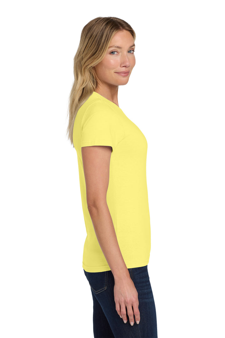 Corn Silk Gildan Softstyle Women's T-Shirt. 64000L