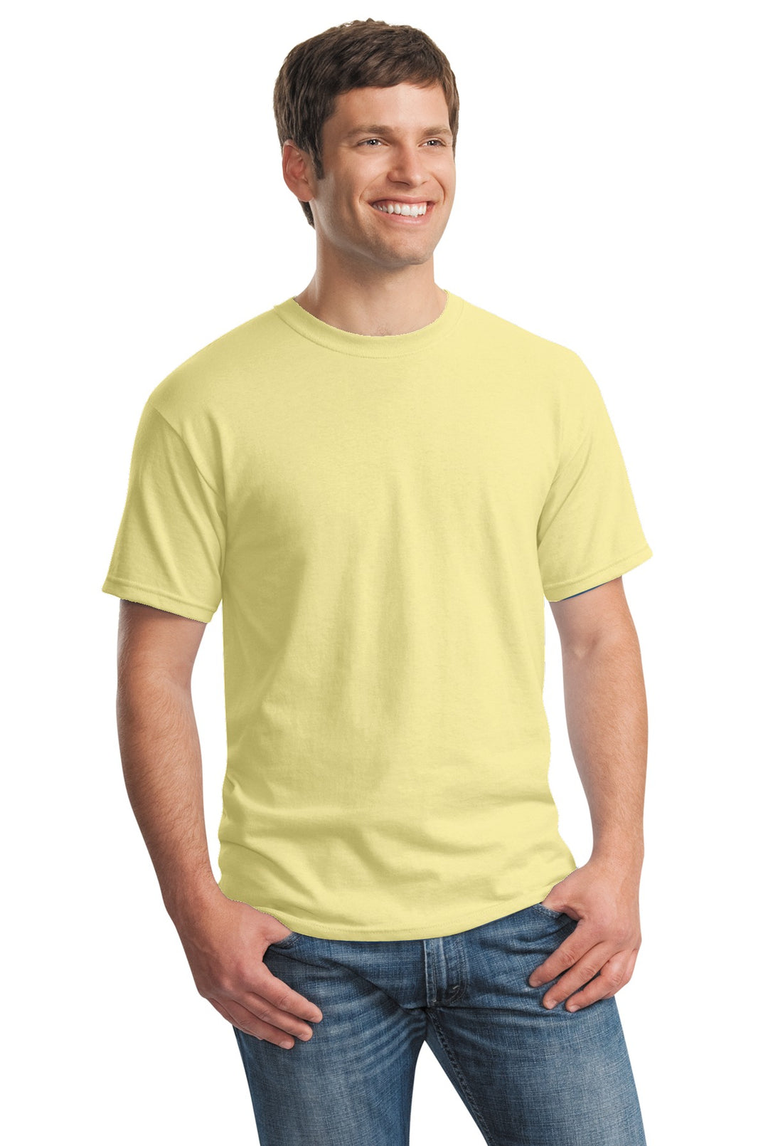 Cornsilk Gildan - Heavy Cotton 100% Cotton T-Shirt. 5000