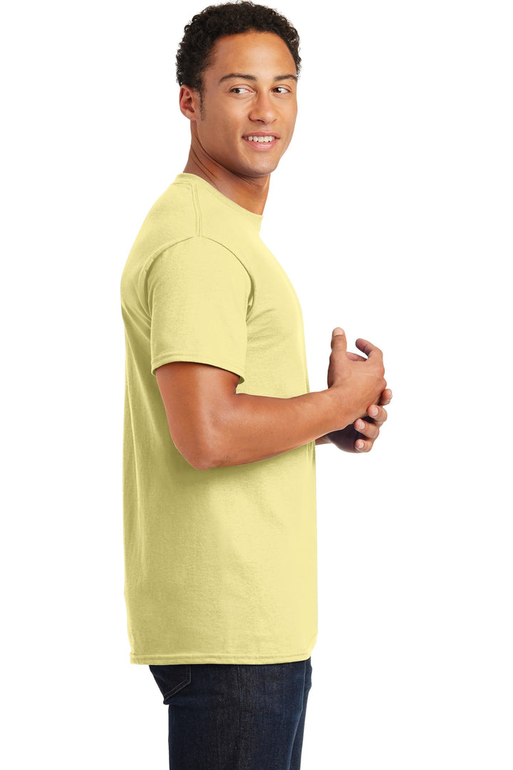 Cornsilk Gildan - Ultra Cotton 100% US Cotton T-Shirt. 2000