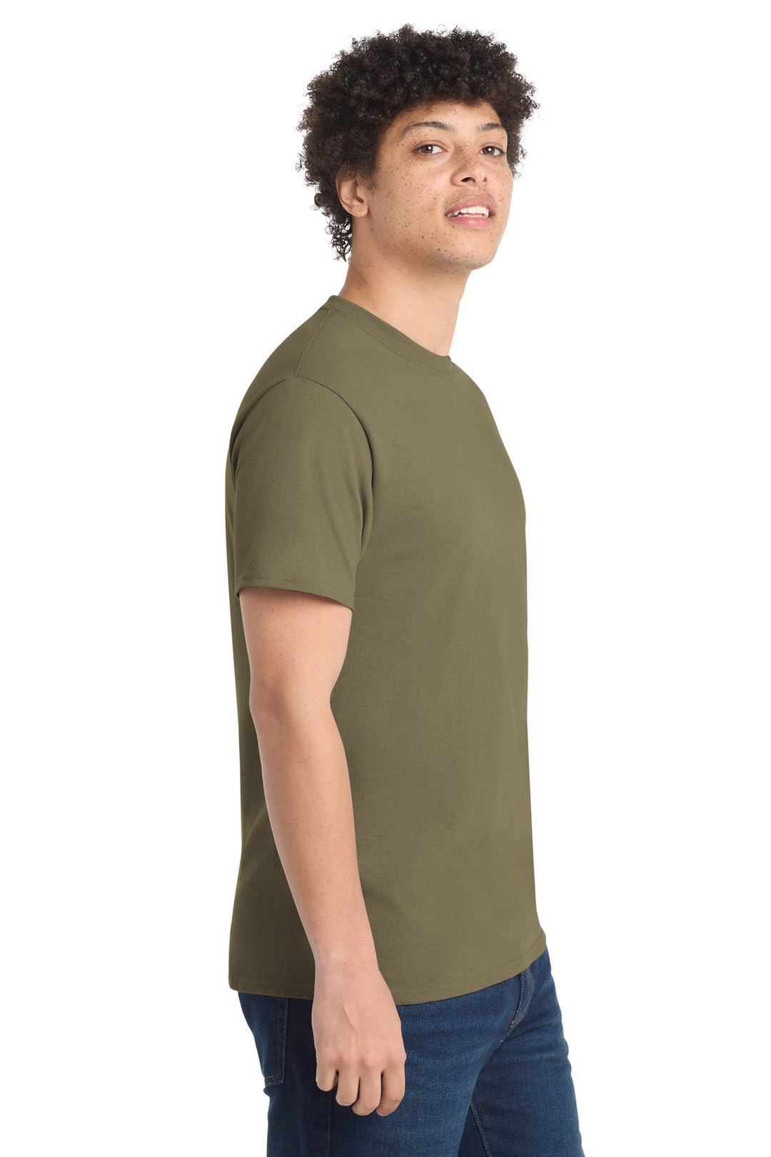 Coyote Brown Port & Company - Core Cotton Tee. PC54