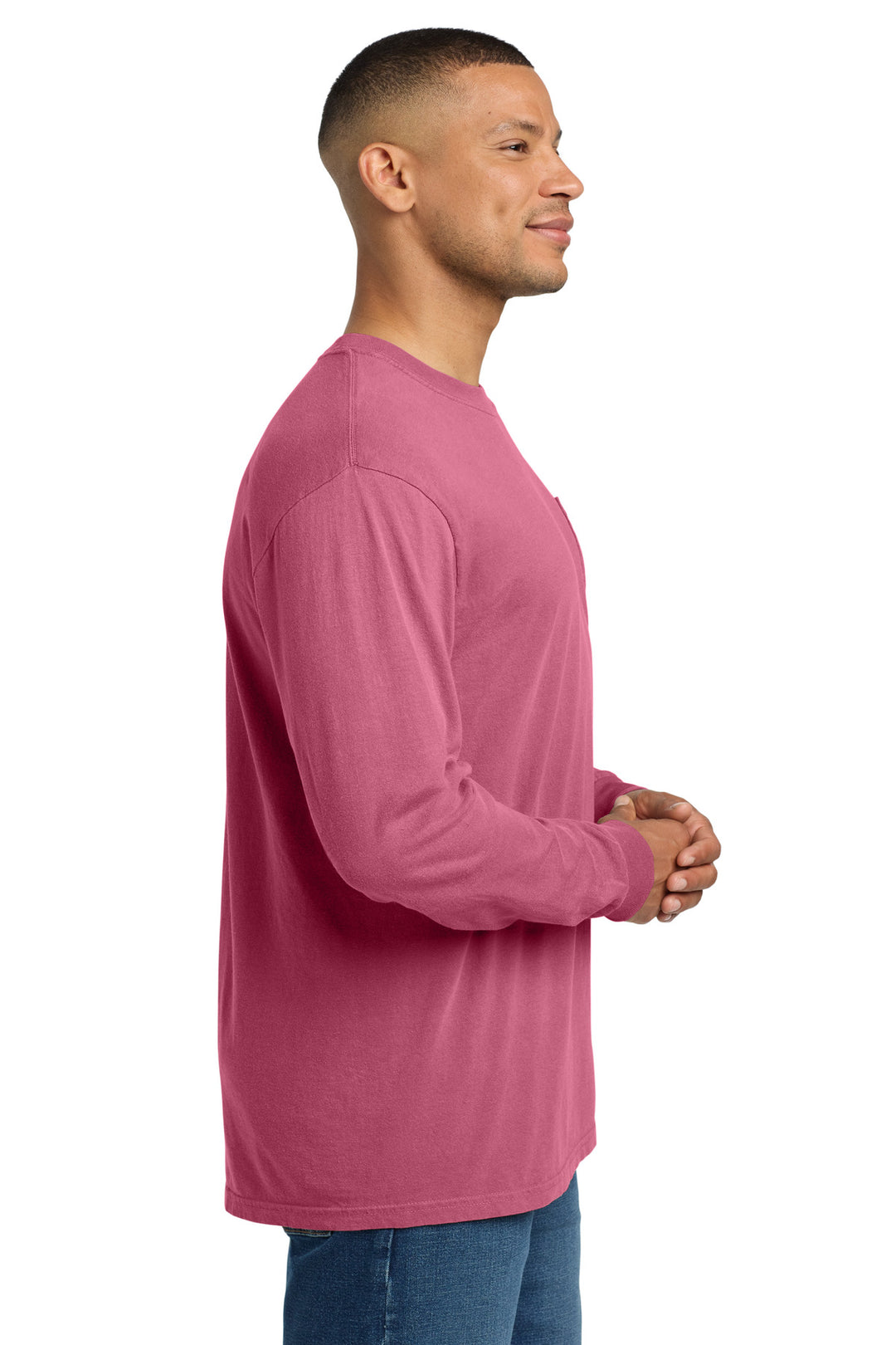 Crunchbrry COMFORT COLORS Heavyweight Ring Spun Long Sleeve Pocket Tee. 4410