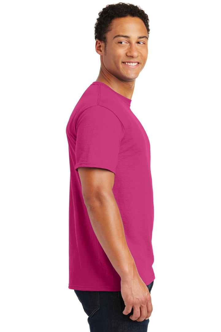 Cyber Pink Jerzees - Dri-Power 50/50 Cotton/Poly T-Shirt. 29M