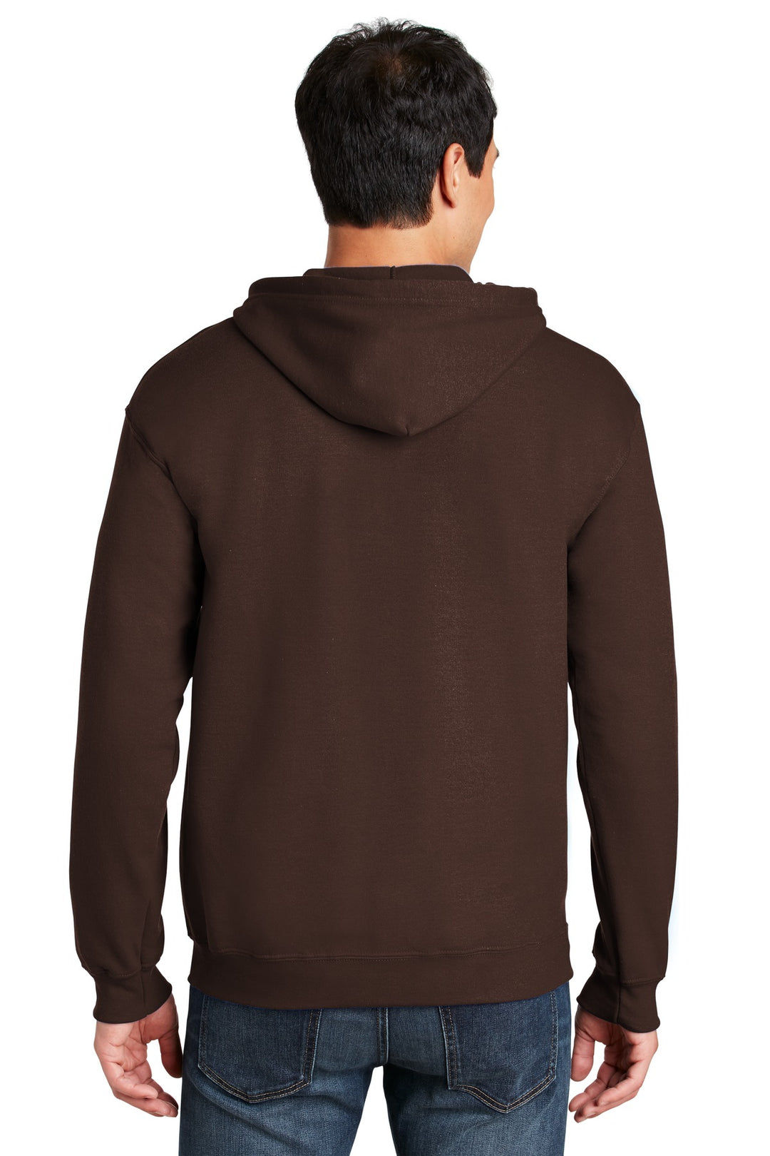 Dark Chocolate Gildan - Heavy Blend Full-Zip Hooded Sweatshirt. 18600