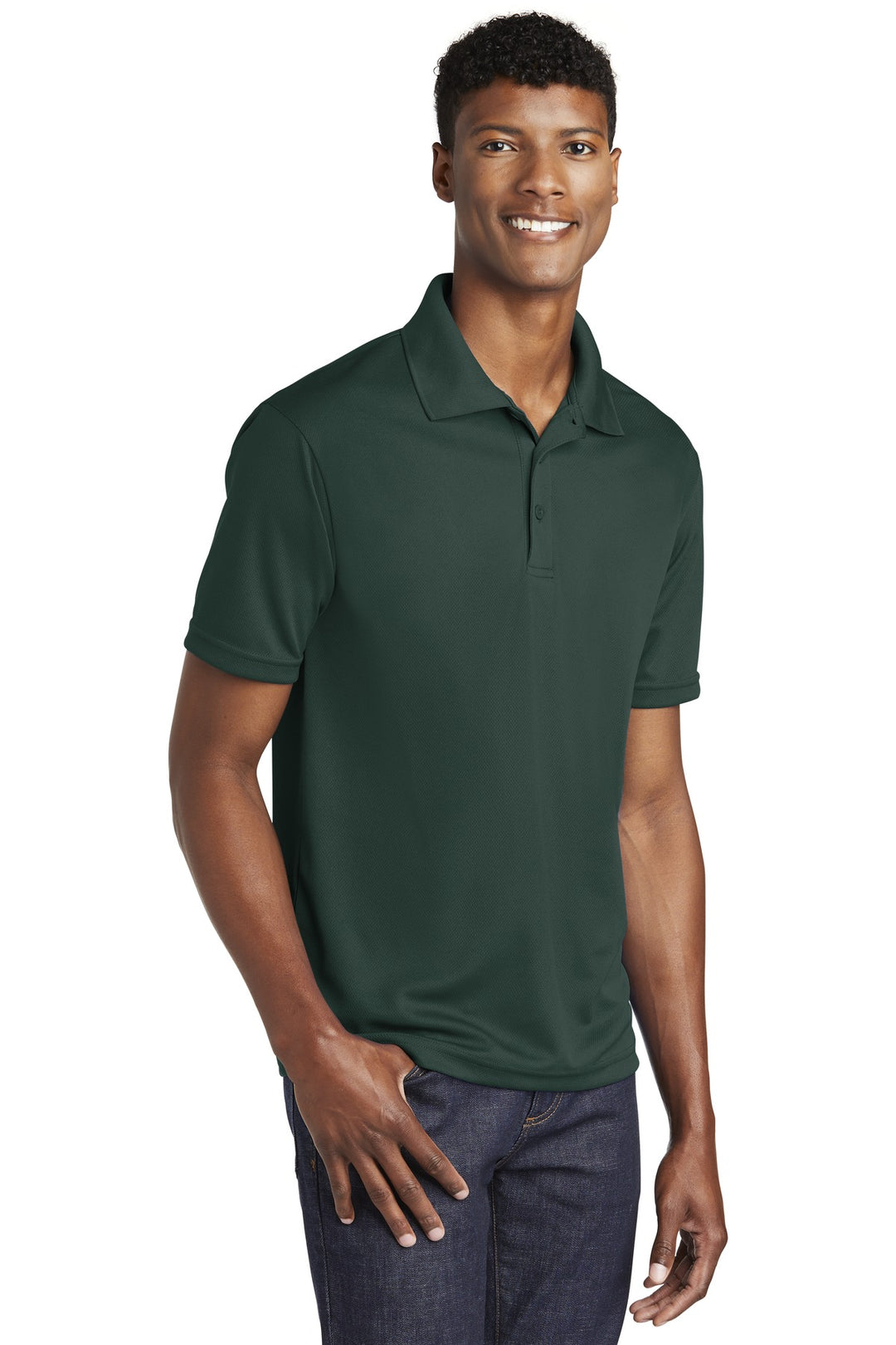 Dark Forest Gn Sport-Tek PosiCharge RacerMesh Polo. ST640