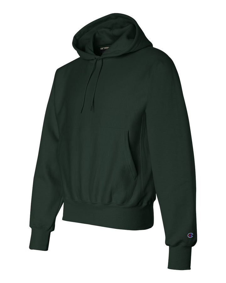 Dark Green Reverse Weave® Hooded Sweatshirt - S101