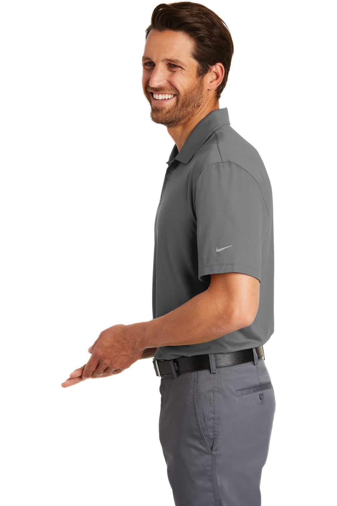 Dark Grey Nike Dri-FIT Legacy Polo. 883681