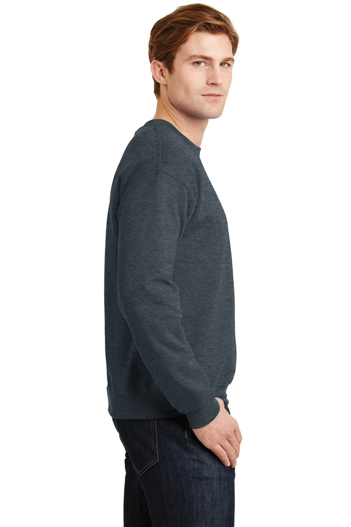 Dark Heather Gildan Heavy Blend Crewneck Sweatshirt. 18000
