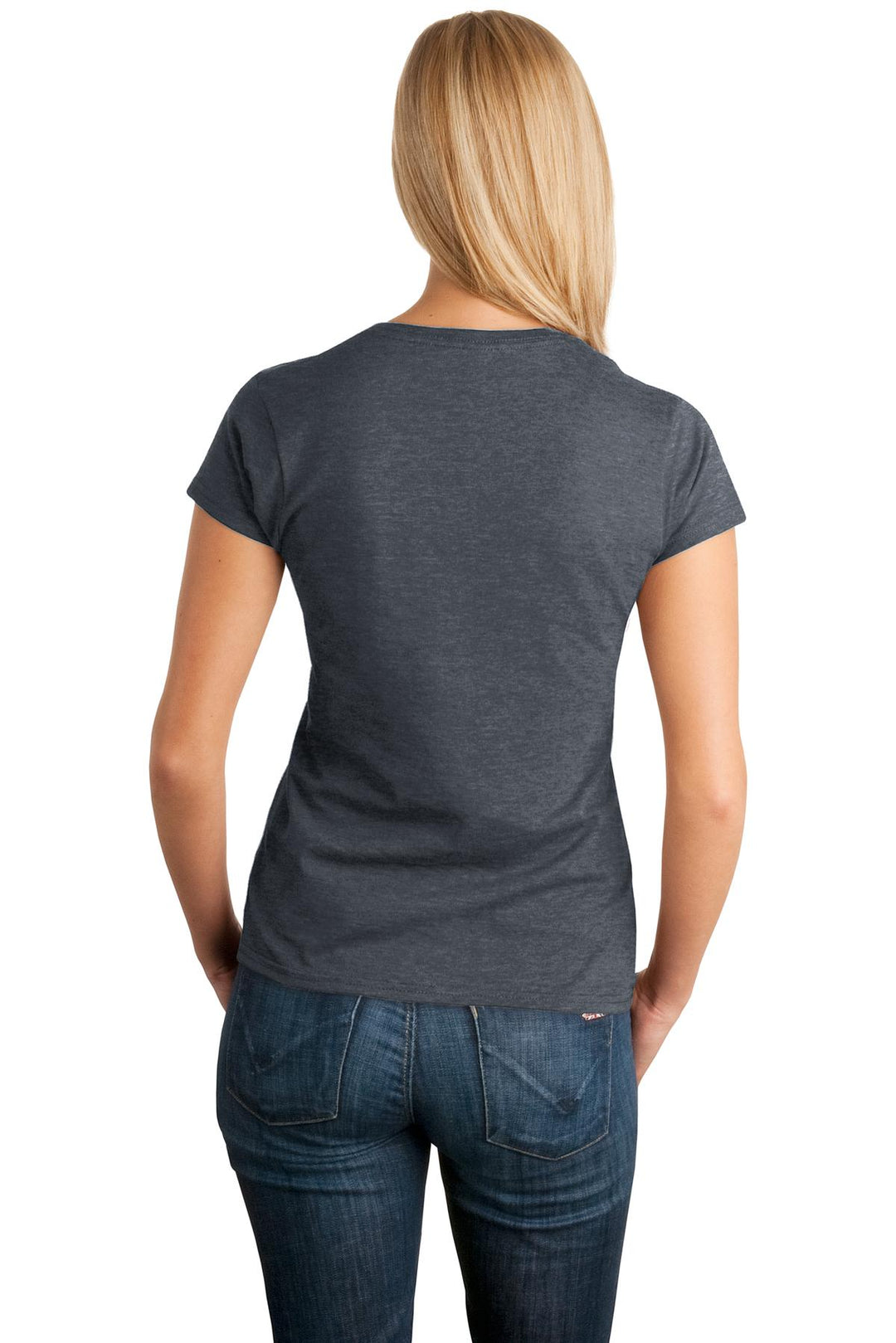 Dark Heather Gildan Softstyle Women's T-Shirt. 64000L