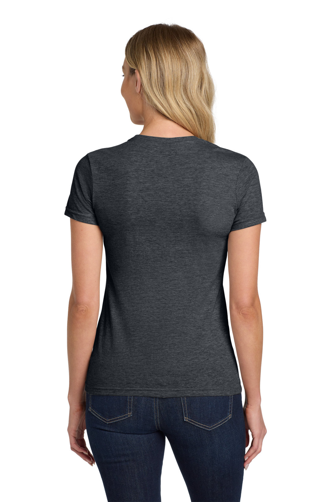 Dark Heather Gildan Softstyle Women's T-Shirt. 64000L