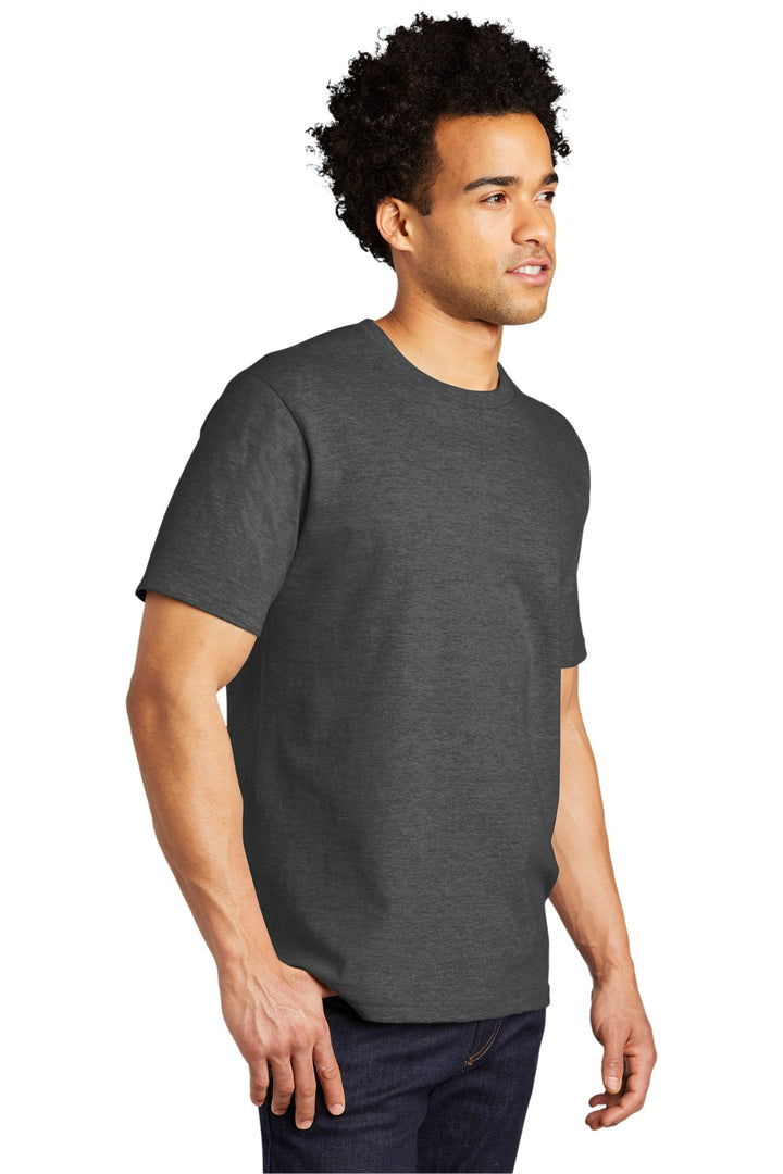 Dark Hthr Grey Port & Company Bouncer Tee PC600