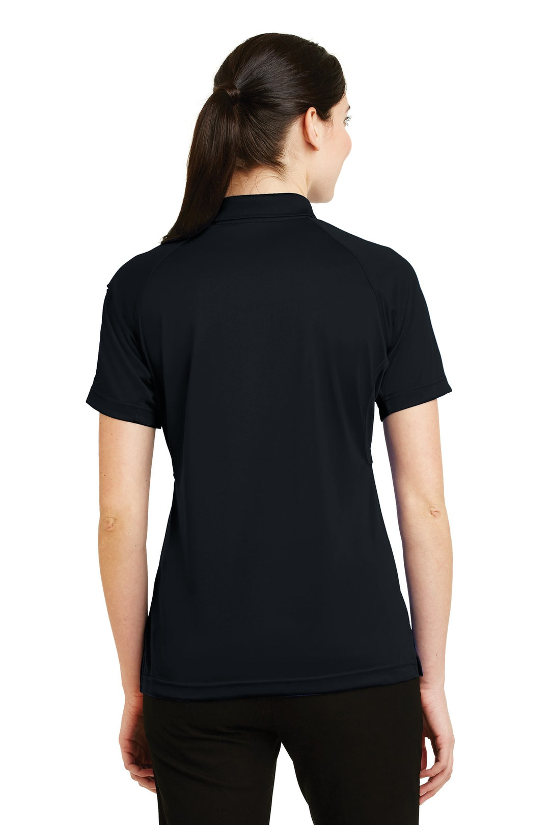 Dark Navy CornerStone Women's Select Snag-Proof Tactical Polo. CS411