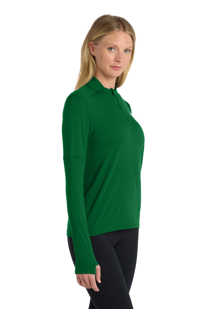 DarkGreen Nike Women's Dri-FIT Element 1/2-Zip Top NKDH4951