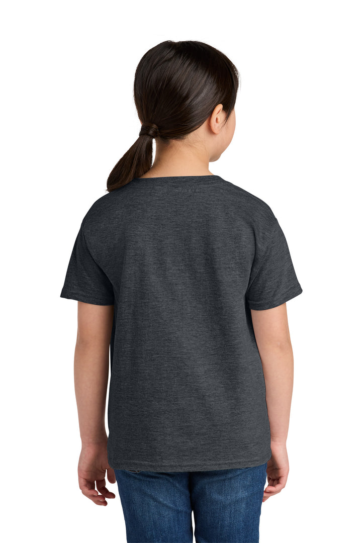 DarkHthr Gildan Youth Softstyle T-Shirt 64000B