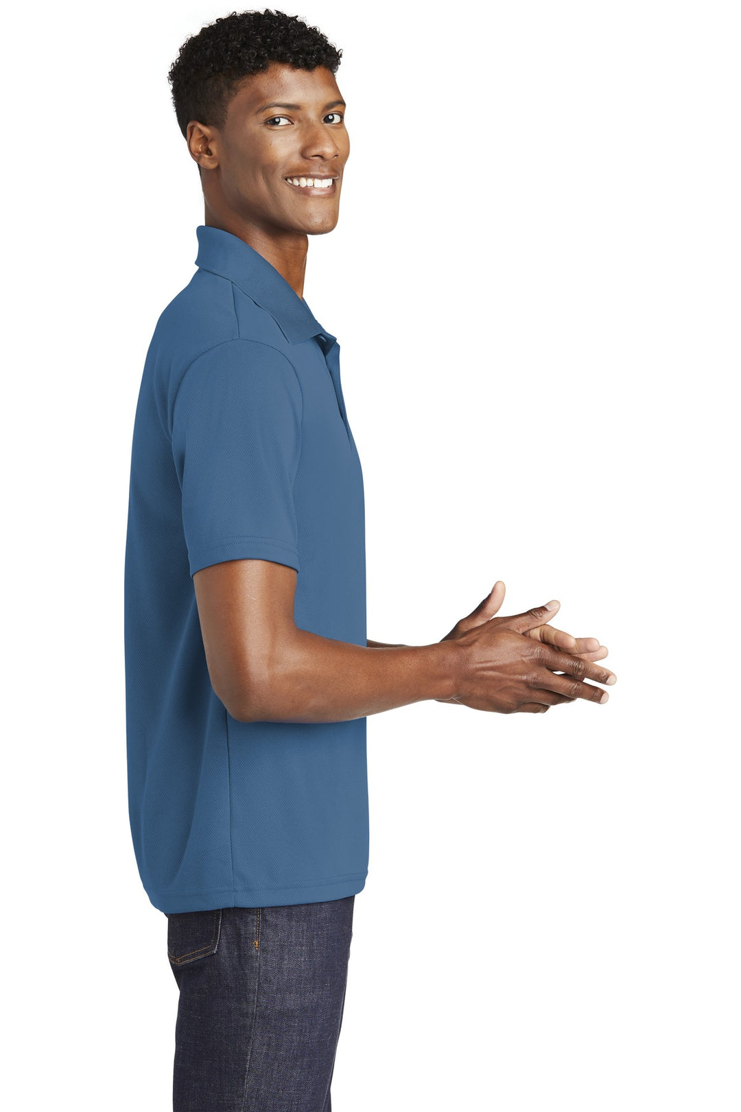 Dawn Blue Sport-Tek PosiCharge RacerMesh Polo. ST640